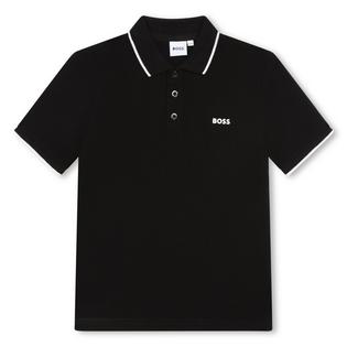 BOSS Junior Boys' [8-16] Logo Pique Short Sleeve Polo