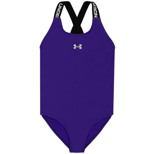 Under Armour Maillot une pi ce Crossback Logo pour filles juniors  7-16 