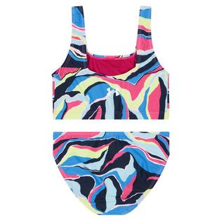 Under Armour Junior Girls' [7-16] Sport Palm Two-Piece Bikini