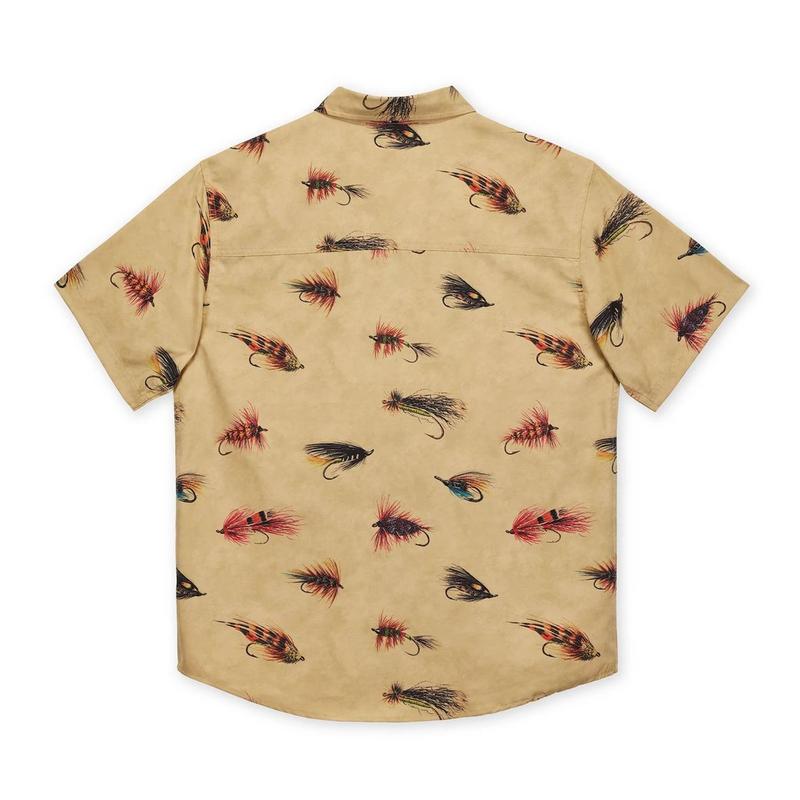 Hook&eacute; Chemise &agrave; manches courtes Atlantic Salmon Flies  pour hommes