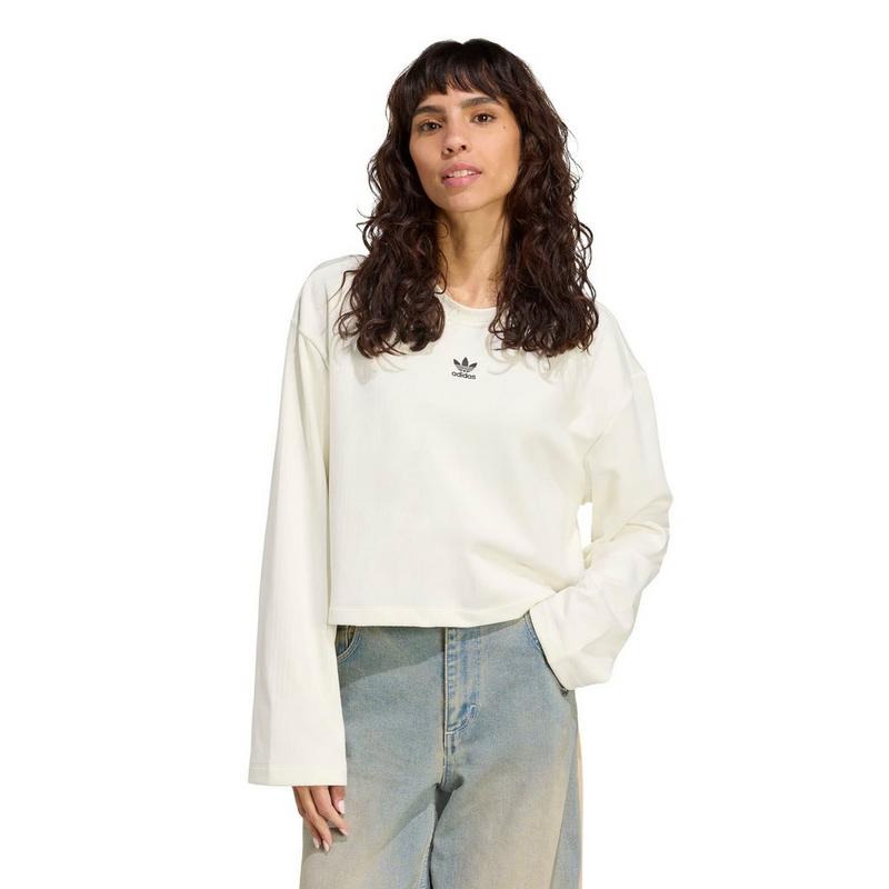 adidas Originals Haut &agrave; manches longues Essentials Winterized &agrave; grosses c&ocirc;tes pour femmes