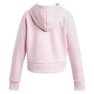 Under Armour Chandail &agrave; capuchon court en molleton Rival pour filles juniors [7-16]