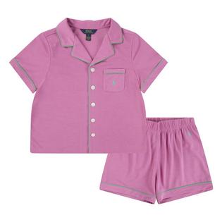 Polo Ralph Lauren Ensemble pyjama deux pièces (haut en jersey + short) pour filles juniors [7-16]