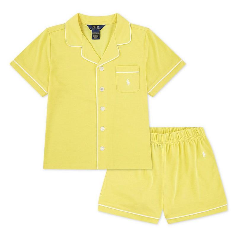 Polo Ralph Lauren Junior Girls' [7-16] Jersey Top + Short Two-Piece Pajama Set