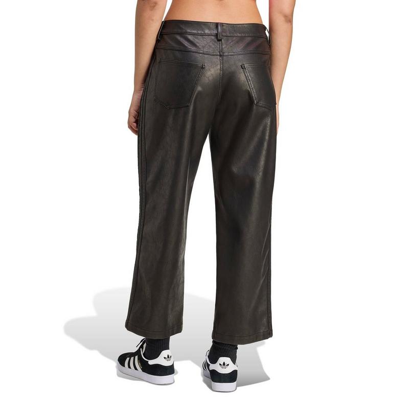 adidas Originals Pantalon 7/8 Firebird en similicuir pour femmes