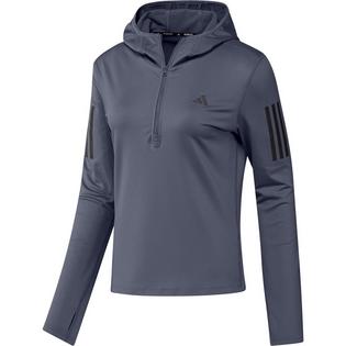 adidas Women's Own The Run Winterized Hooded Half-Zip Top