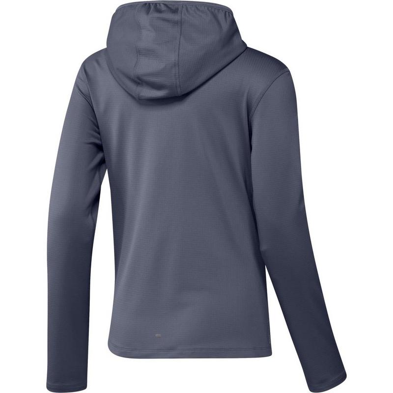 adidas Haut &agrave; demi-glissi&egrave;re et capuchon Own The Run Winterized pour femmes
