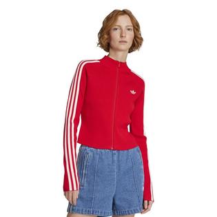 adidas Originals Women's Adicolor 3-Stripes Slim Knit Track Jacket