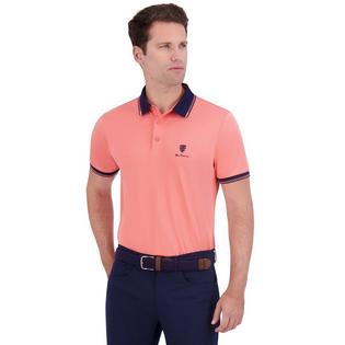 Ben Sherman Men's Checker Rib Tech Pique Polo