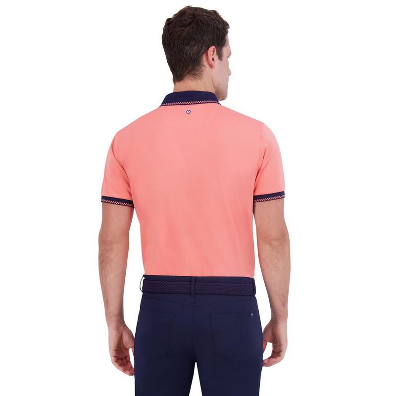 Ben Sherman Polo Checker Rib en piqu&eacute; technique pour hommes