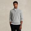 Men s Mesh-Knit Cotton Quarter-Zip Sweater
