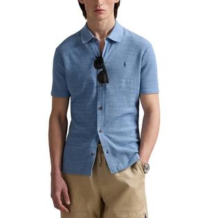 Polo Ralph Lauren Chemise-chandail en tricot texturé coton-lin pour hommes