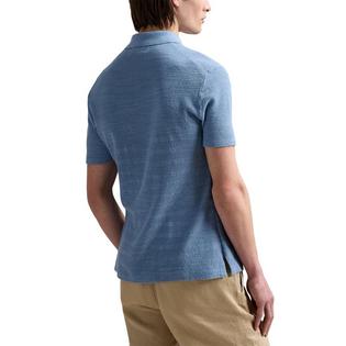 Polo Ralph Lauren Chemise-chandail en tricot textur&eacute; coton-lin pour hommes