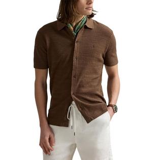 Polo Ralph Lauren Chemise-chandail en tricot texturé coton-lin pour hommes