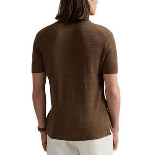 Polo Ralph Lauren Chemise-chandail en tricot textur&eacute; coton-lin pour hommes