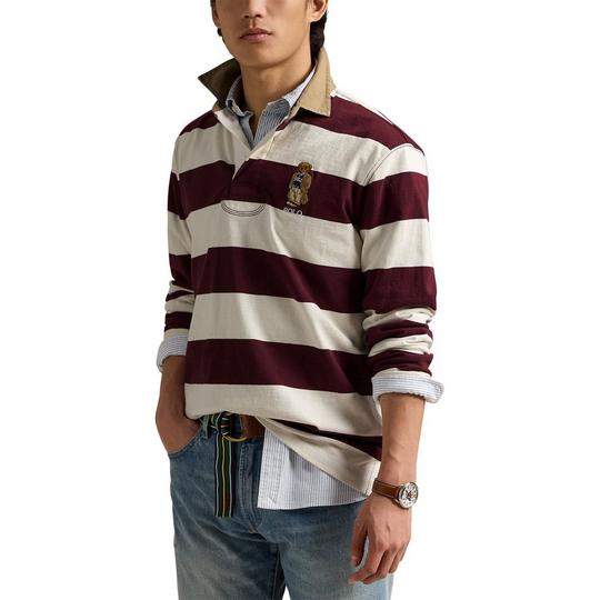 Polo Ralph Lauren Chandail de rugby en jersey Polo Bear coupe classique pour hommes