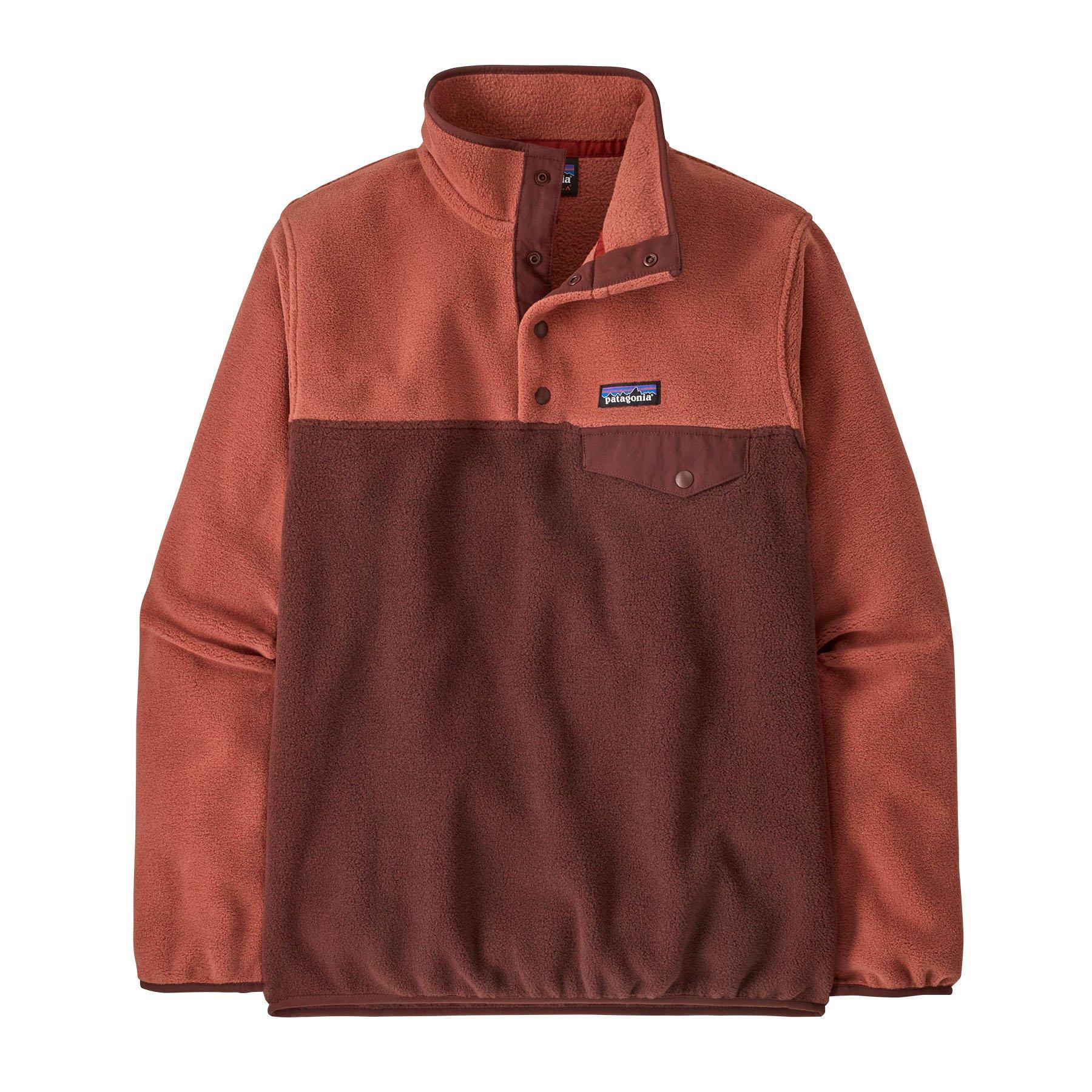 Patagonia | Women's Lightweight Synchilla Snap-T Fleece Pullover Top, Dark Ruby, Size XS