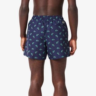 Lacoste Men's Crocodile Print Swim Trunk