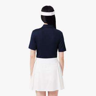 Lacoste Women's Slim Fit UV Protect Stretch Golf Polo