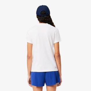 Lacoste T-shirt technique en coton Ultra Dry pour femmes