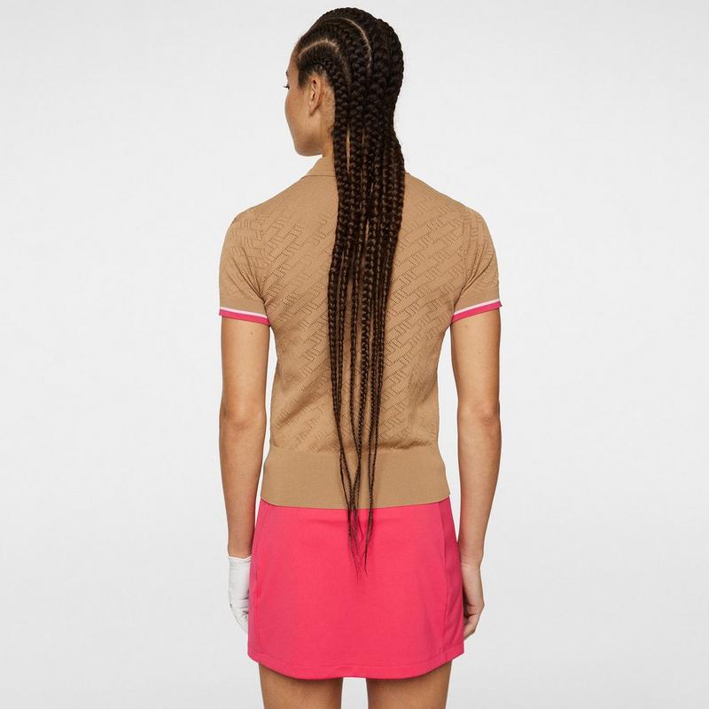 J Lindeberg Polo en tricot Lomi pour femmes