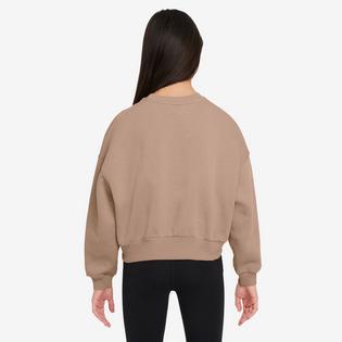 Nike Chandail &agrave; col rond Sportswear Club Boxy en molleton pour filles juniors [7-16]