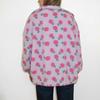 Veste en sherpa   motif floral pour femmes