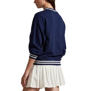 Polo Ralph Lauren Women's Wimbledon Fleece V-Neck Sweatshirt