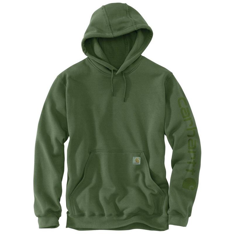 Carhartt Chandail &agrave; capuchon et motif en tissu bouclette teint en pi&egrave;ce pour hommes