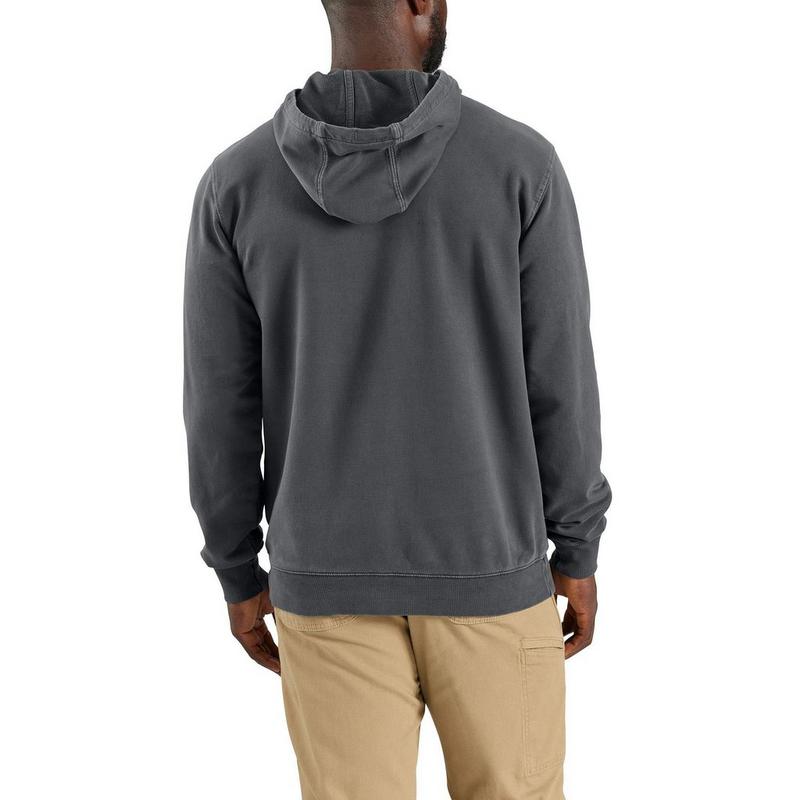 Carhartt Chandail &agrave; capuchon et motif en tissu bouclette teint en pi&egrave;ce pour hommes