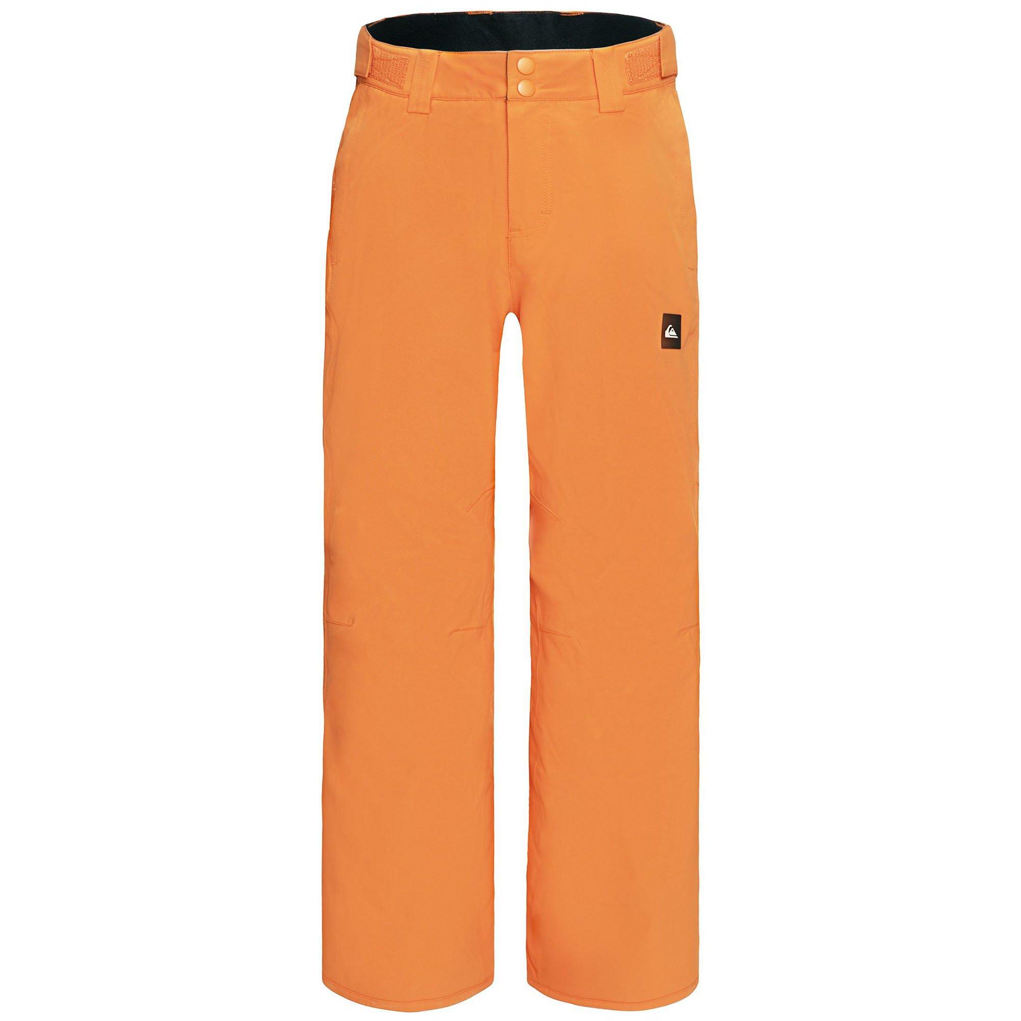 Quiksilver | Junior's Boy's Estate Snow Pants, Orange, Size Large