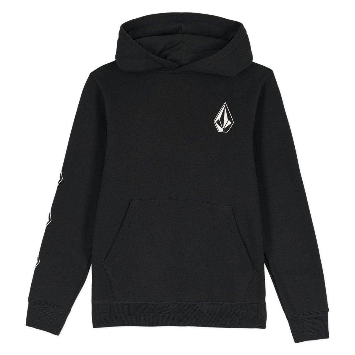 Volcom | Boy's Junior's Iconic Stone Glow-in-the-Dark Hoodie, Black, Size Medium