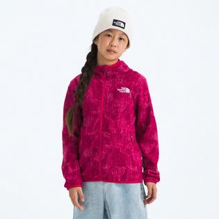 The North Face Veste &agrave; capuchon imprim&eacute;e Glacier &agrave; glissi&egrave;re int&eacute;grale pour juniors [7-20]