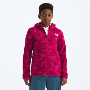 The North Face Veste &agrave; capuchon imprim&eacute;e Glacier &agrave; glissi&egrave;re int&eacute;grale pour juniors [7-20]