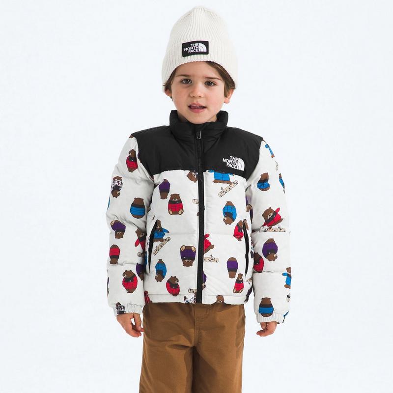 The North Face Manteau imprim&eacute; 1996 Retro Nuptse pour enfants [2-7]