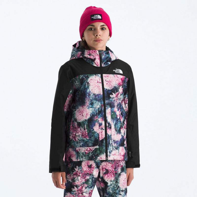 The North Face Manteau isol&eacute; &agrave; imprim&eacute; Freedom pour filles juniors [7-20]