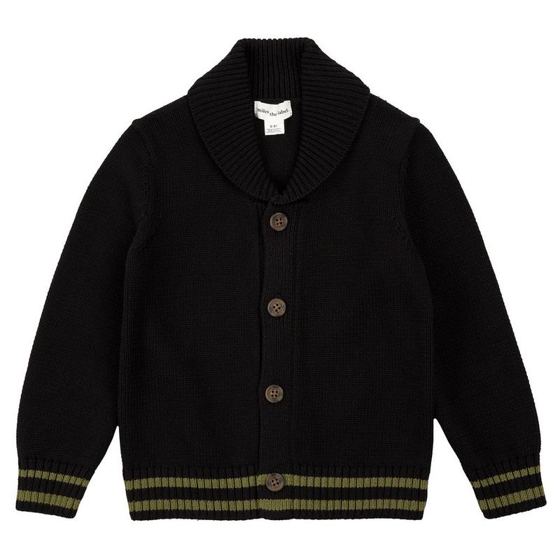 Miles The Label Cardigan &agrave; col ch&acirc;le pour gar&ccedil;ons [2-10]