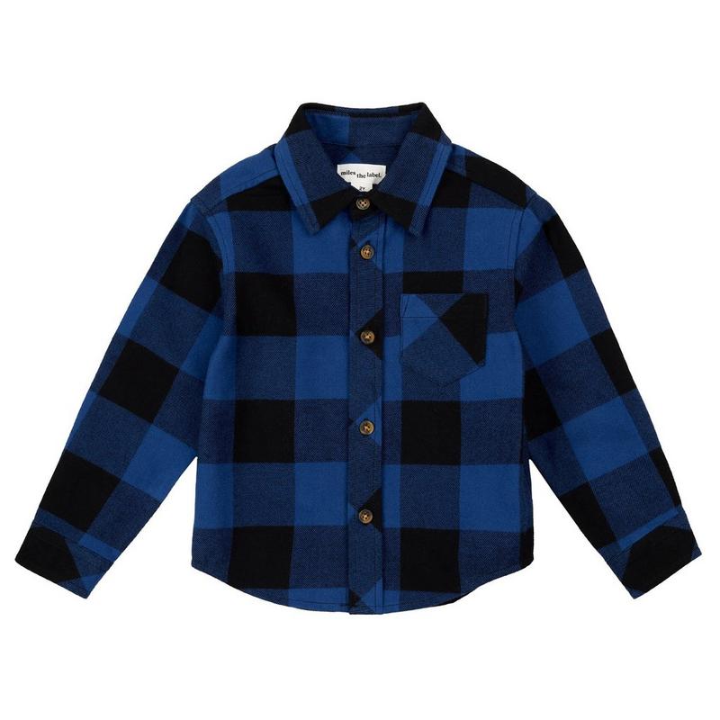 Miles The Label Chemise en flanelle &agrave; carreaux Buffalo pour gar&ccedil;ons [2-10]