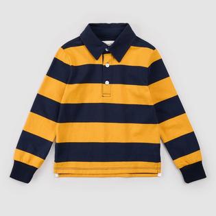 Miles The Label Boys' [2-10] Striped Rugby Polo