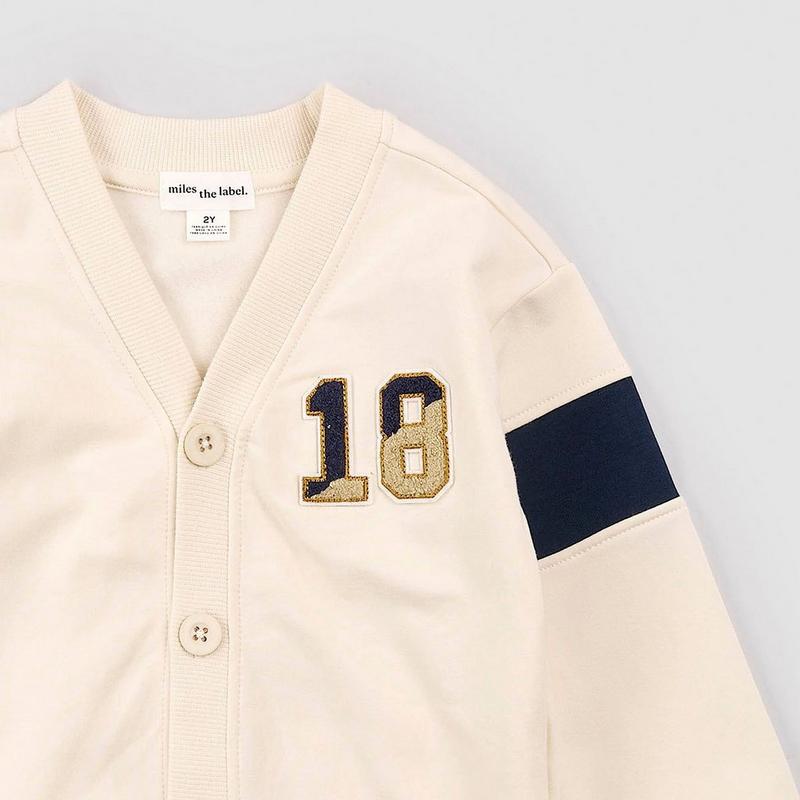 Miles The Label Cardigan Varsity mouchet&eacute; pour gar&ccedil;ons [2-10]