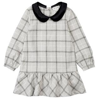 Miles The Label Robe chemise en flanelle &agrave; carreaux teints dans la masse pour filles [2-10]