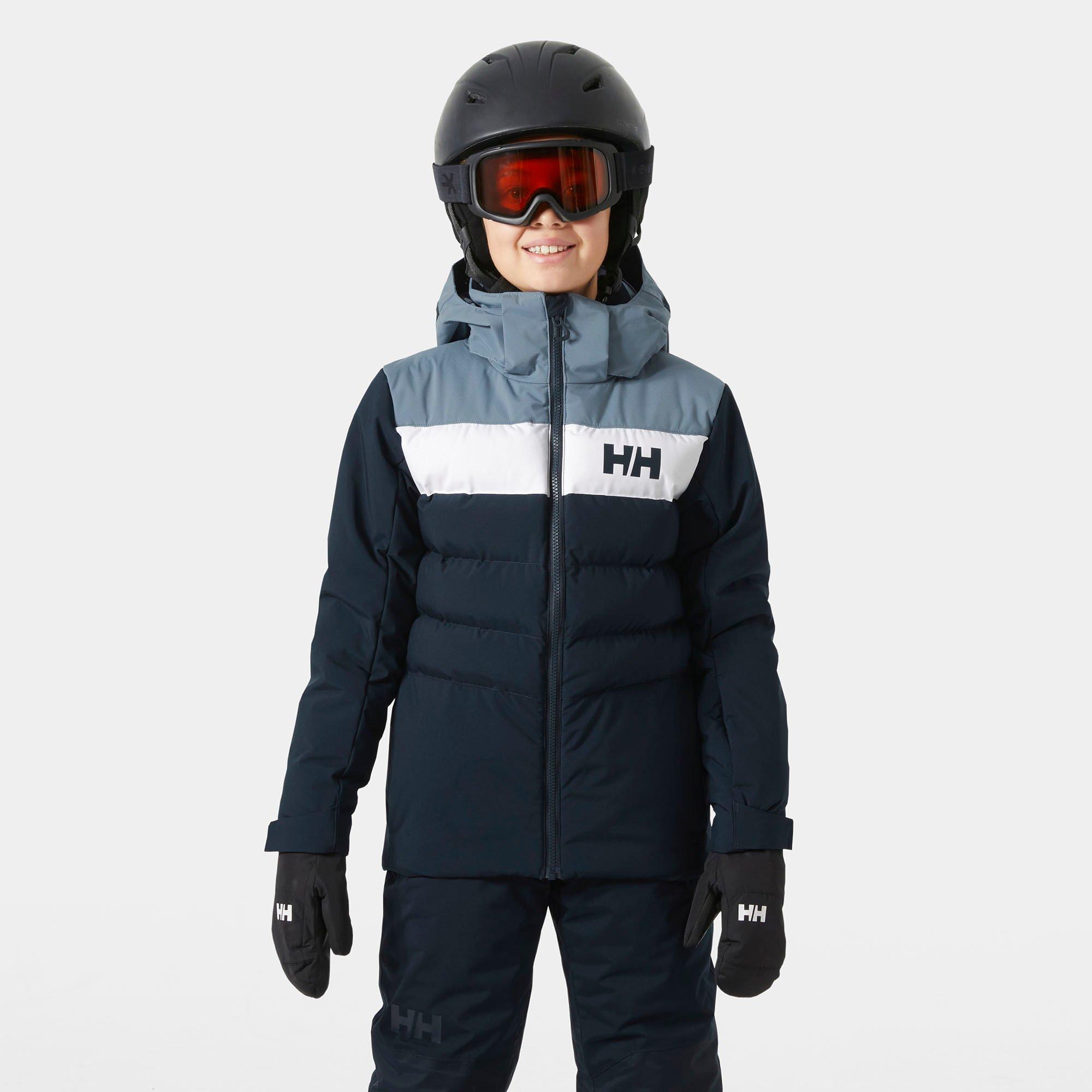 Veste Polaire Garçon 8-12 Ans - Col Roulé, Coupe-vent - Tissu Antibactérien 5A, Polaire épaisse - Pour Ski, Sport D'hiver - 12