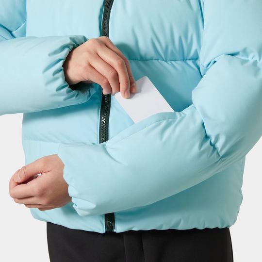 F*Y様 On Core jacket niagra Mサイズ 水色 Junior Girls' [8-16] Nora Puffy Jacket | Helly Hansen | Sporting