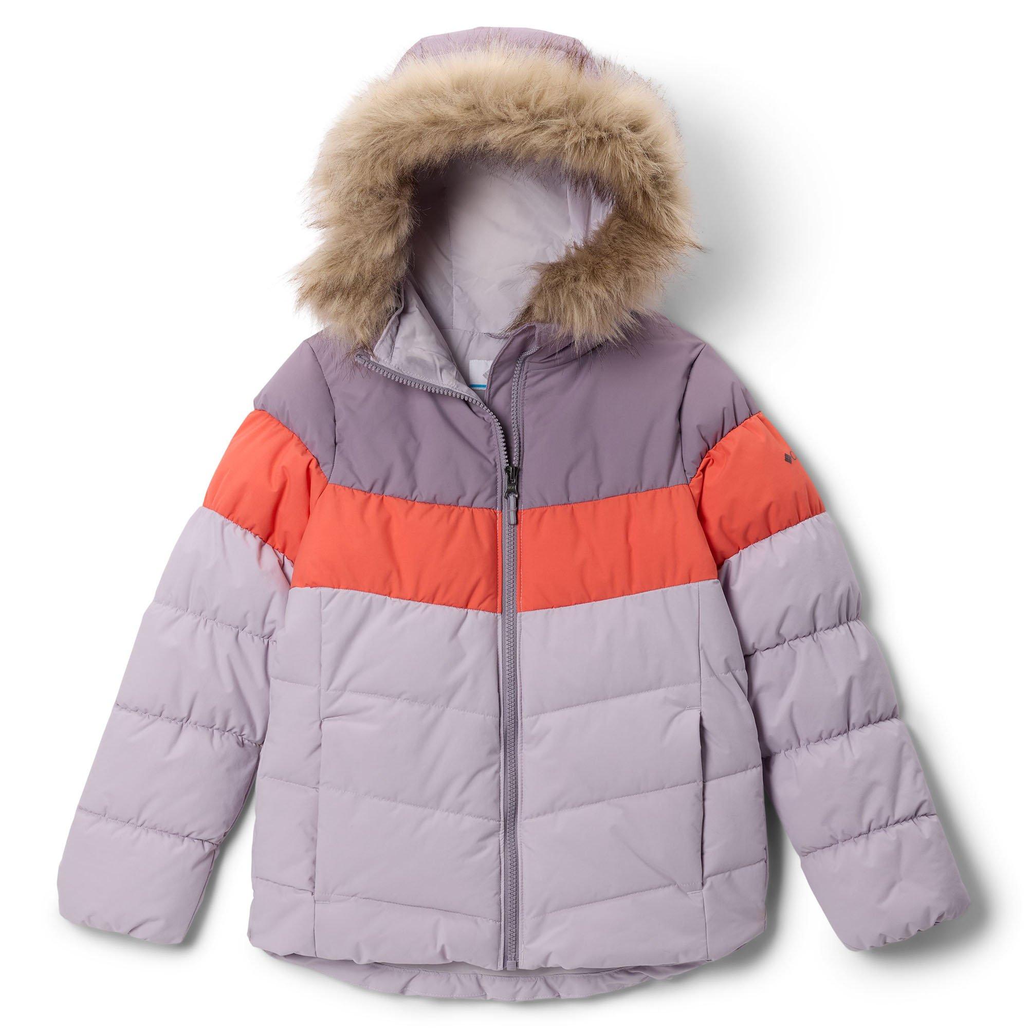 Columbia | Junior's Girl's Arctic Blast III Jacket, Lavender Pearl/Zing/Shale Purple, Size XL