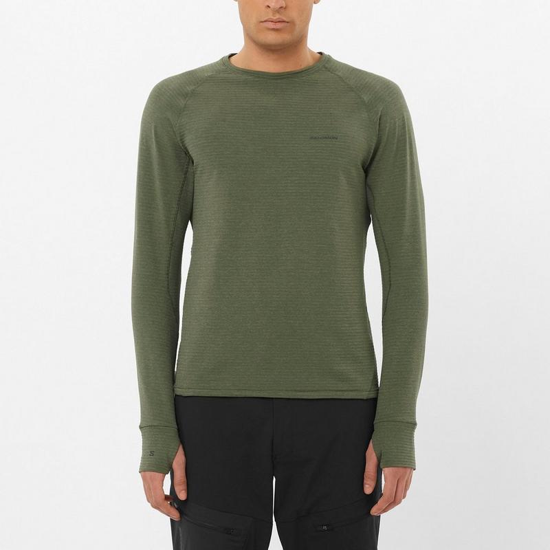 Salomon Haut &agrave; col ras du cou Essential Lightwarm pour hommes