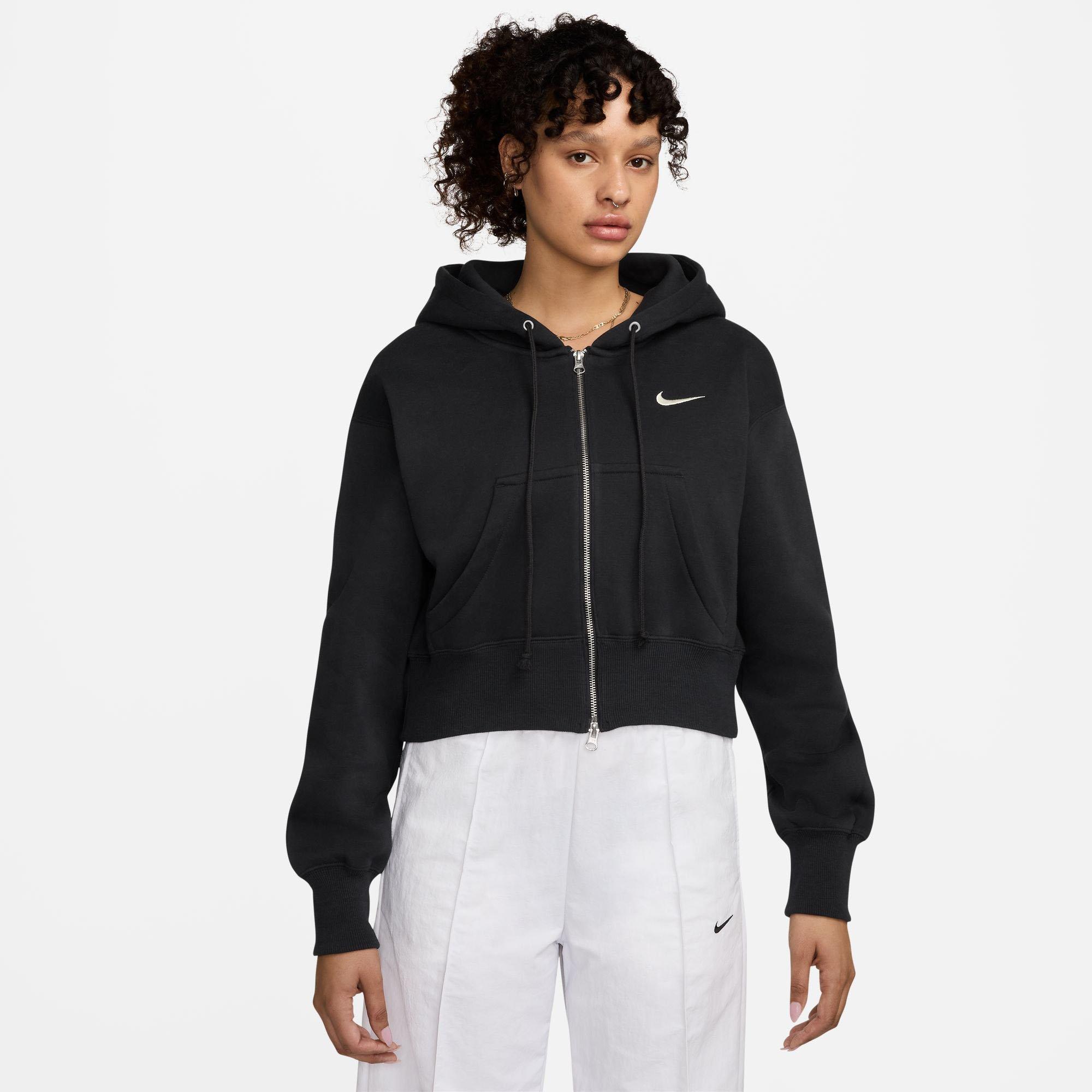 Women's Sportswear Phoenix Fleece Loose Full-Zip Cropped Hoodie
