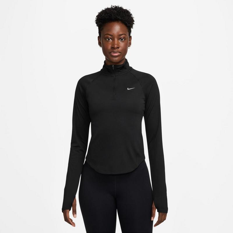 Nike Haut &agrave; glissi&egrave;re 1/4 Tempo Swoosh Run Dri-FIT pour femmes