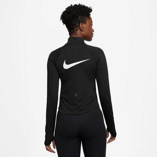 Nike Haut &agrave; glissi&egrave;re 1/4 Tempo Swoosh Run Dri-FIT pour femmes