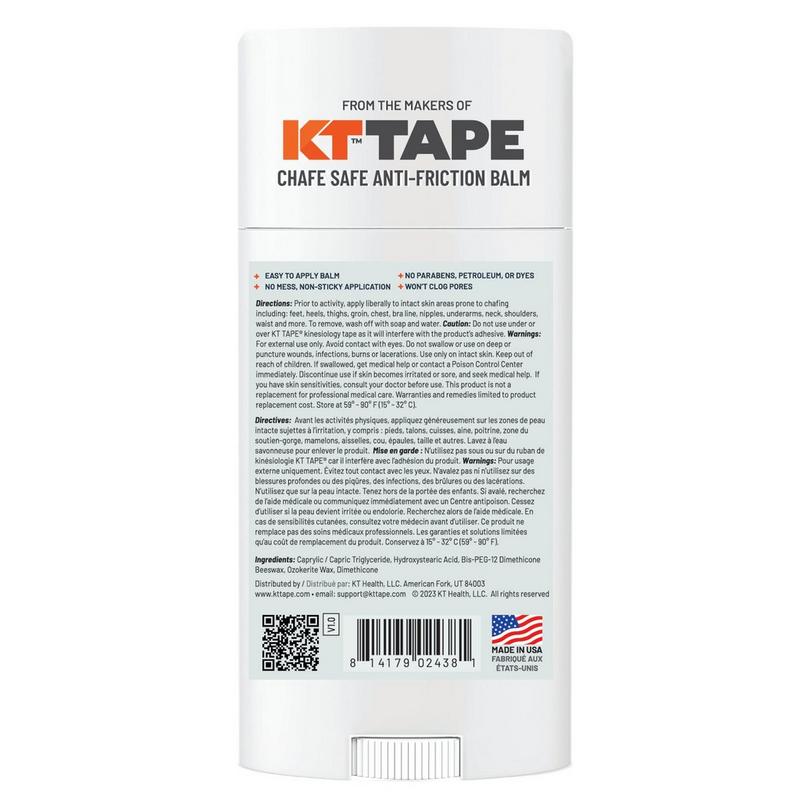 KT Tape B&acirc;ton de gel anti-frottement Chafe Safe