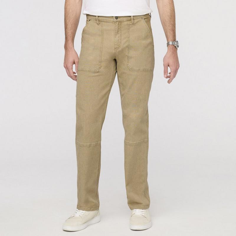 DUER Pantalon utilitaire en canevas extensible pour hommes
